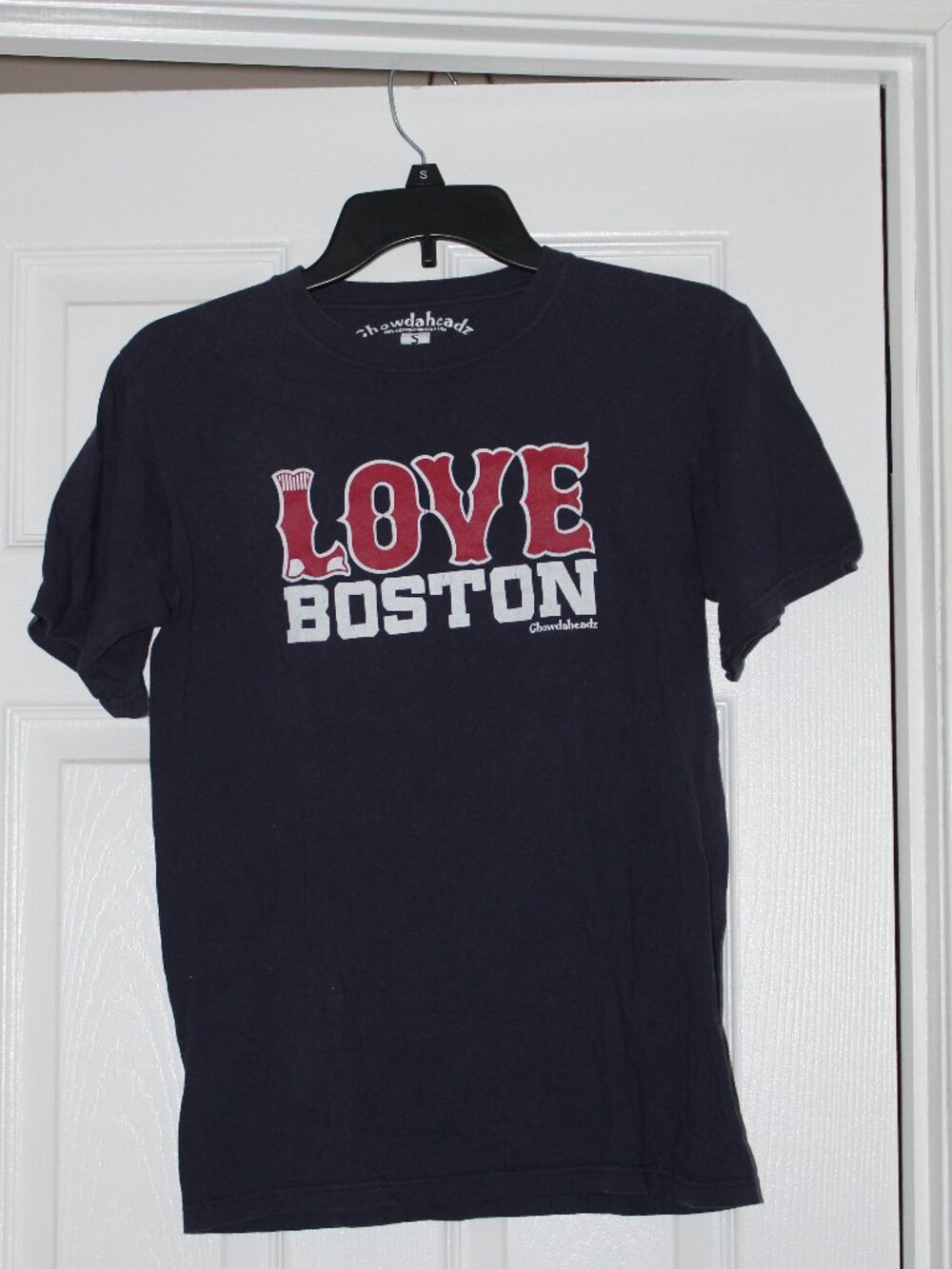 Chowdaheadz Love Boston Baseball Short Sleeve T-Shirt